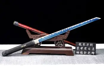 

Hand-Forged WuShu straight Sword carbon steel Steel Blade knife-edge rapier Steel Blade