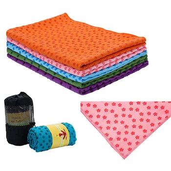 

Non-slip Yoga Mat Towel Plum Blossoming Towel Camping Mat Fitness Towels Pilates Blankets Supplies Baby Climbing Mat Towel