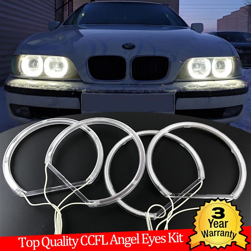 

Комплект глаз ангела CCFL, кольцо с теплым белым ореолом для BMW 5 SERIES E39 525i 528i 530i 540i 1997 1998 1999 2000 Demon Eye