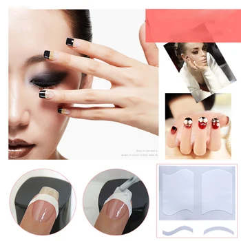 

1 Pack French Manicure Nail Art Tip Guides Stickers DIY Women Makeup Tools For Nail Salon DIY