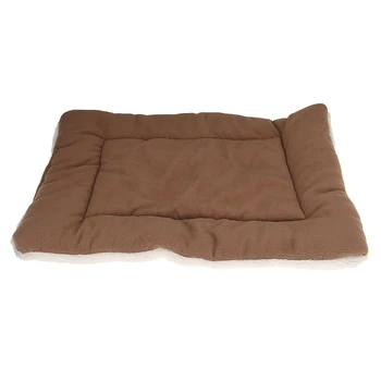 

Carpet Cushion Bed Sleeping BROWN Velvet fabric for Dog Cat Pet S