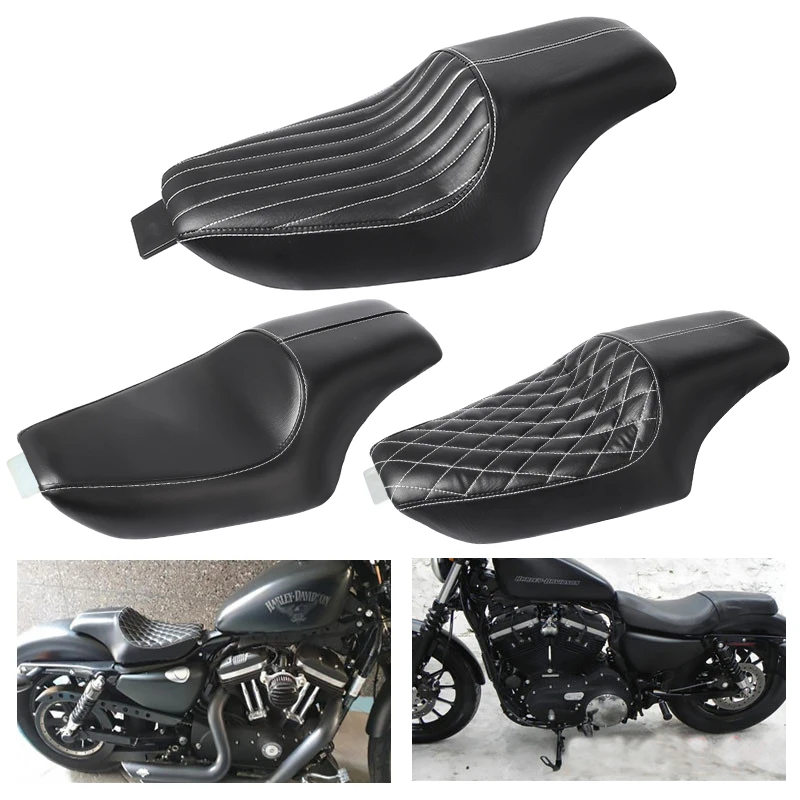 Мотоциклетное двойное переднее и заднее ПАССАЖИРСКОЕ СИДЕНЬЕ для Harley Sportster XL Iron