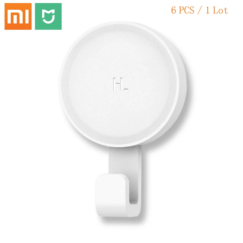 Маленькие клейкие крючки xiaomi Mihome прочные настенные для ванной спальни кухни