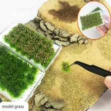 28 pçs/caixa arquitetura modelo grama para ho n train layout 8mm rebanho diorama construção design paisagem