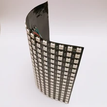 16x16 пикселей WS2812B светодиодный цифровой гибкий индивидуально адресуемый панельный светильник 16*16 256 светодиодный s мини светодиодный матричный светильник DC5V