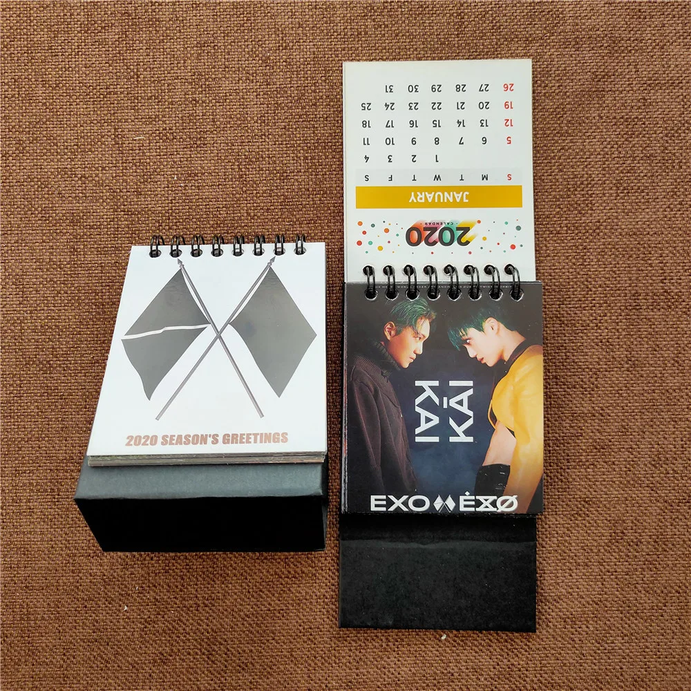 Kpop Exo obsession календарь высокое качество EXO альбом obsession Настольный календарь Настольный для фанатов подарок Новые поступления