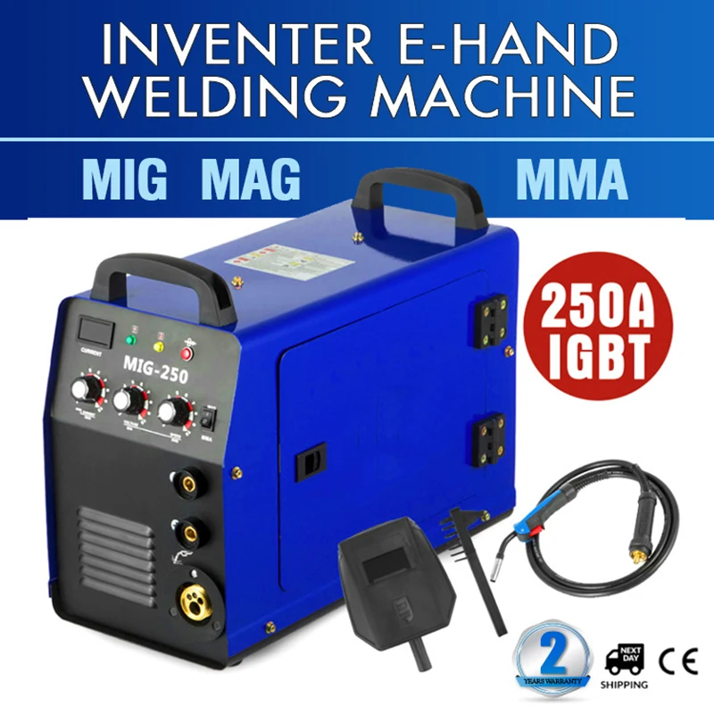 

Inverter DC Gas Shielded Welding 220V Portable Household Manual Welding Machine Mig-250