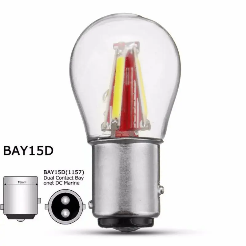 2 предмета в комплекте, красный, 4LED 1157 BAY15D 21/5 Вт автомобильный обратный резервный задний стоп-сигнал светильник лампочка Водонепроницаемый, Пыленепроницаемость и ударопрочность