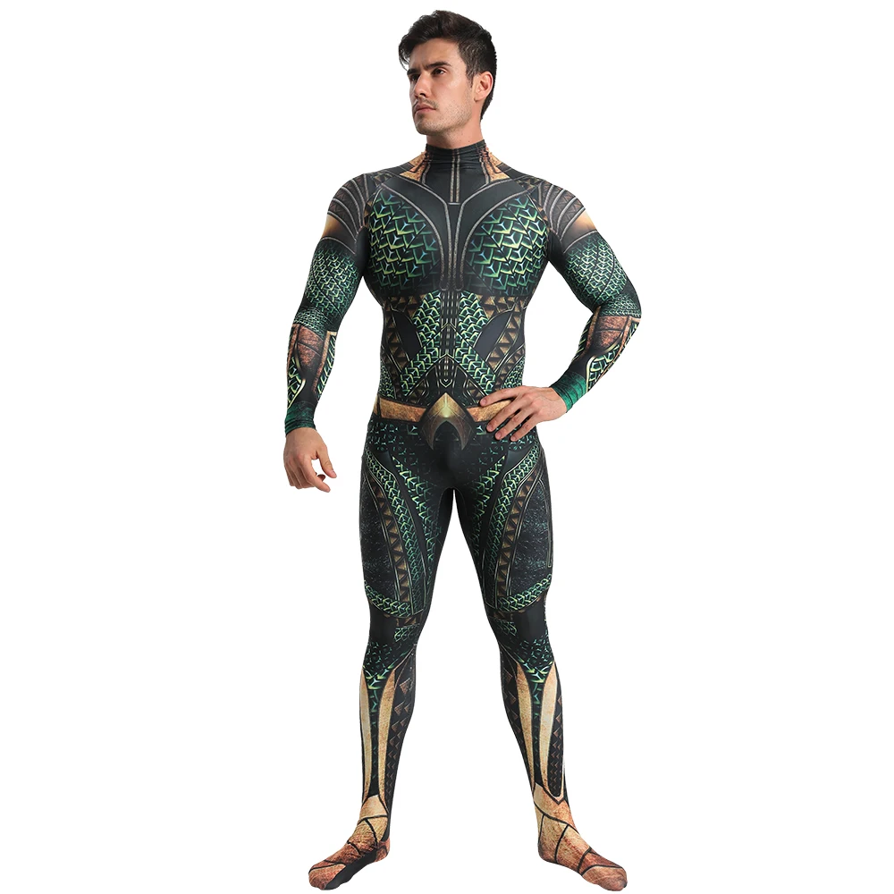  Halloween Saints' All Hallows' Day anime DC comic Aquaman Cosplay Zentai Costume tights adults/chil