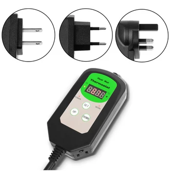 

EU/US/UK Plug Digital Thermostat Day Night Temperature Control Sensor Regulator for Reptiles Indoor Terrarium Heating 220V C42