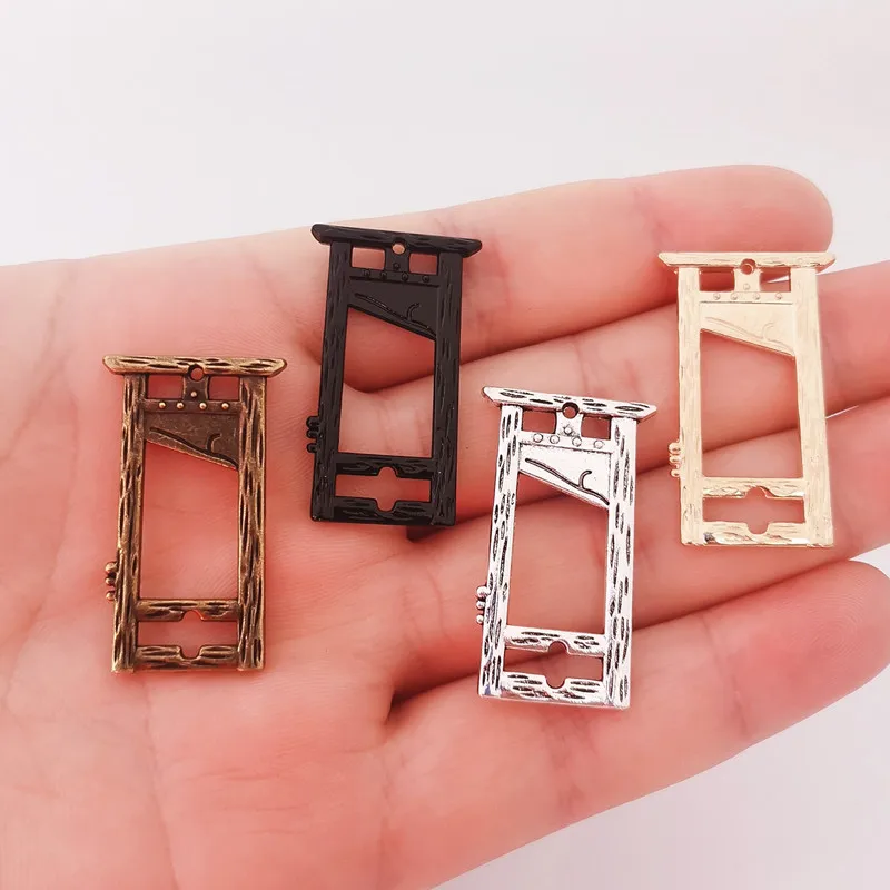 4pcs 37*22mm Gothic Guillotine charm Personalizeds charms Creepy Halloween Art Pendant Gifts DIY Jewelry accessories | Украшения и