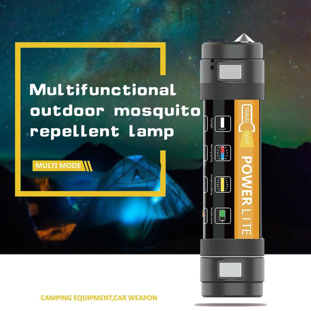 

Hot New Multi-functional outdoor mosquito repellent lamp Flashlight Tactical Flashlight Waterproof Flashlight Mosquito Repellent
