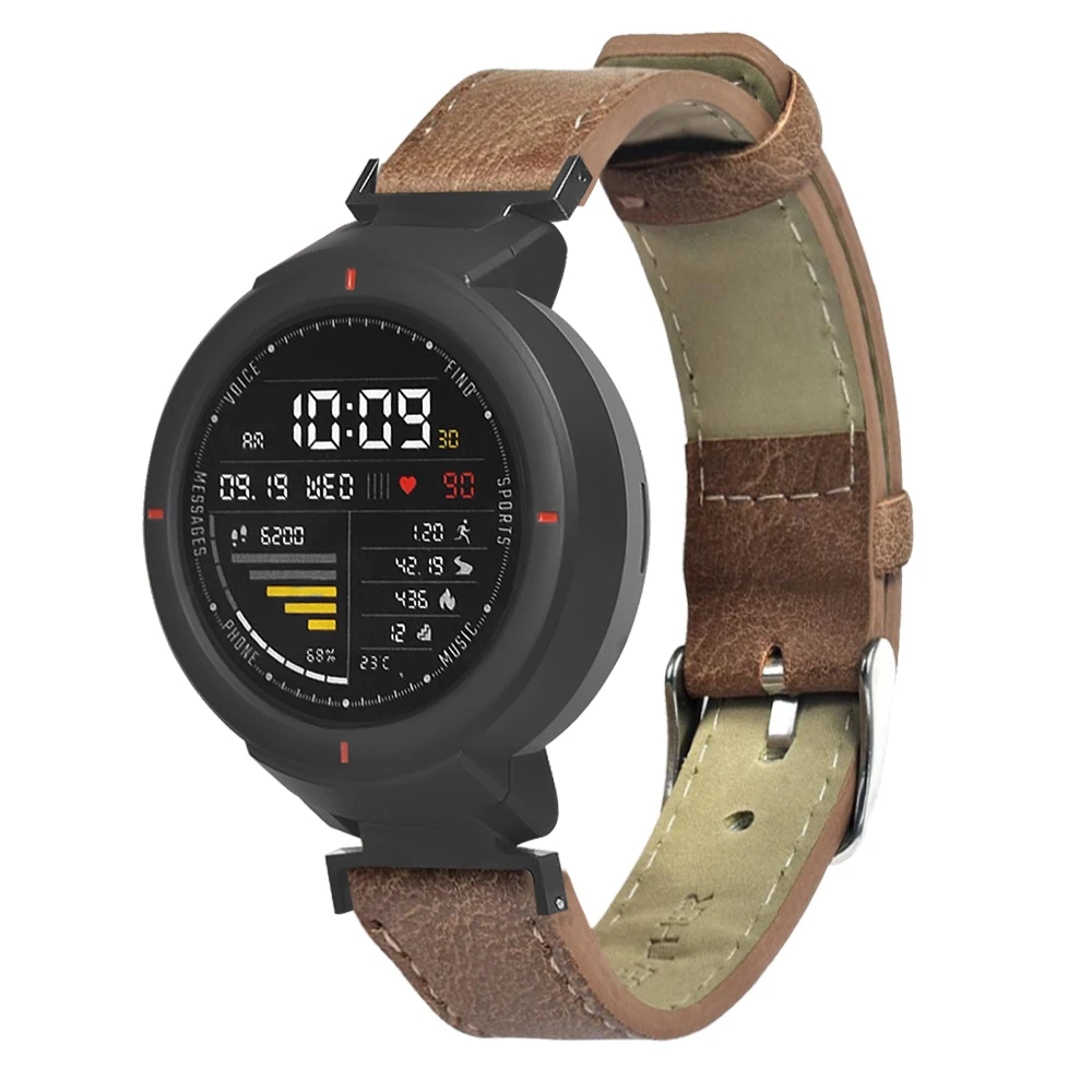 Ретро Кожаный сменный ремешок для Xiaomi Huami Amazfit Verge 3 сменный ремешок для часов Amazfit Verge аксессуары для браслетов