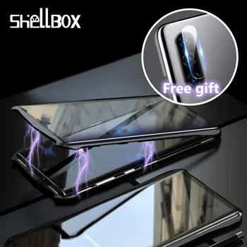 

Magnetic Case For Samsung Note10 Pro Plus 360 Full Body Aluminum Metal Shell Full Glass Cover For Samsung Galaxy Note 10 Pro On