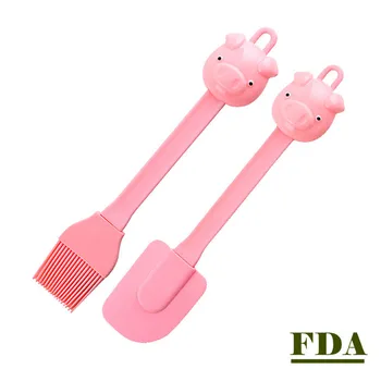 

Cake Tools Silicone Cream Butter Cake Spatula Mixing Batter Scraper Brush Butter Mixer Cake Brushes Baking Tool Kitchenware Cute