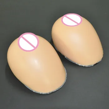 

1 Pair 2800g 46E/48D/50D Cup Silicone Artificial Fake False Breast Boob 8XL Size Crossdress Silicone Forms Lingerie Sticky Bra