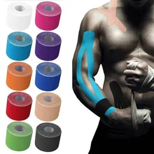 5 м цветная спортивная водонепроницаемая эластичная кинезиологическая лента Спортивная восстанавливающая лента мышечная лента для локтевого колена Защитная муфта для мышц ножниц