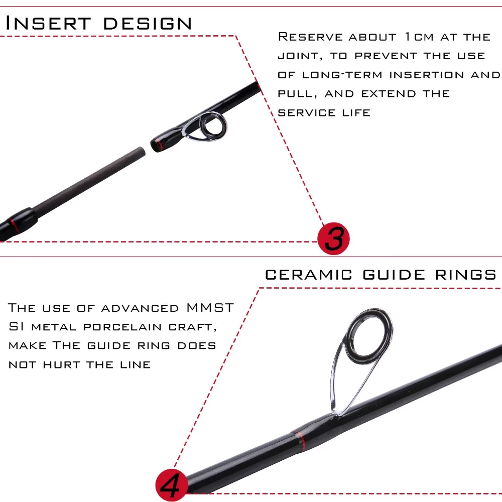 Sougayilang, 4 секции, портативная Удочка с 13+ 1BB спиннингом, комбинированная рыболовная удочка из углеродного волокна и набор спиннингов