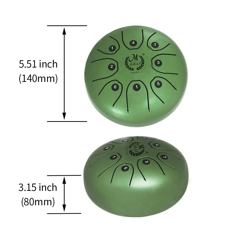 MMBAT/Mebite 5,5 дюйма мини-стальной язык барабана Handpan Brahma барабана эфирного барабана музыкальное оборудование