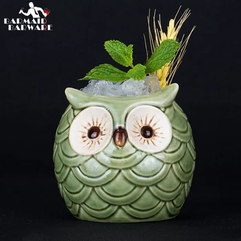 

450ml Ceramic Tiki Mug Creative Porcelain Beer Wine Mug Cup Bar Tool