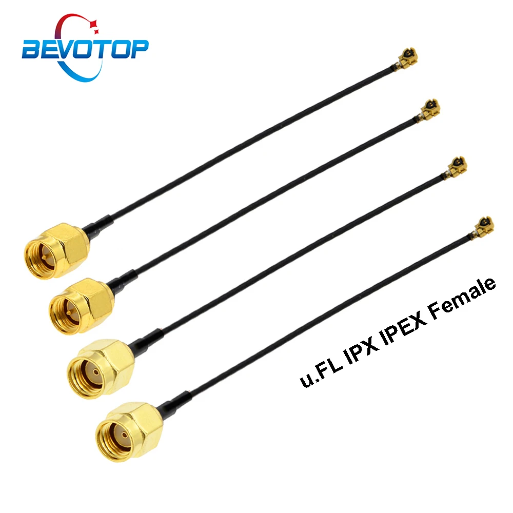 1pcs Sma Ipex Cable Rp-sma / Sma Male To Ufl/u.fl/ipx/ipex-1 Female ...