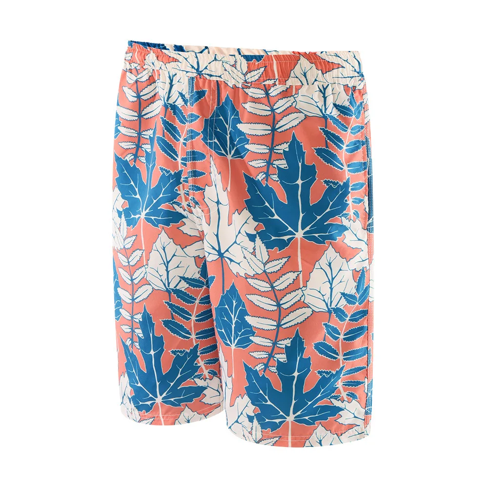 

MEN'S Beach Pants Elastic Waist Autumn New Style Harajuku-Style Maple Leaf Beach Shorts Sk0028
