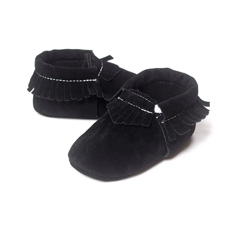 Micro Suede Cute Bear Soft Sole Crib Shoes Newborn Girls Boys Tassels Warm Wear Resistant Baby Shoes Perwalkers Infant Footwear
