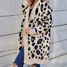 ZADORIN леопардовые кардиганские женские топы корейский модный вязаный свитер Винтаж Harajuku женский зимний теплый свитер длинный уличная