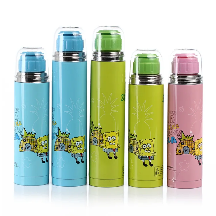 

Genuine Product Southa Stainless Steel High Vacuum Heating And Dual Purpose Insulated Cup 250 Ml SpongeBob Cup