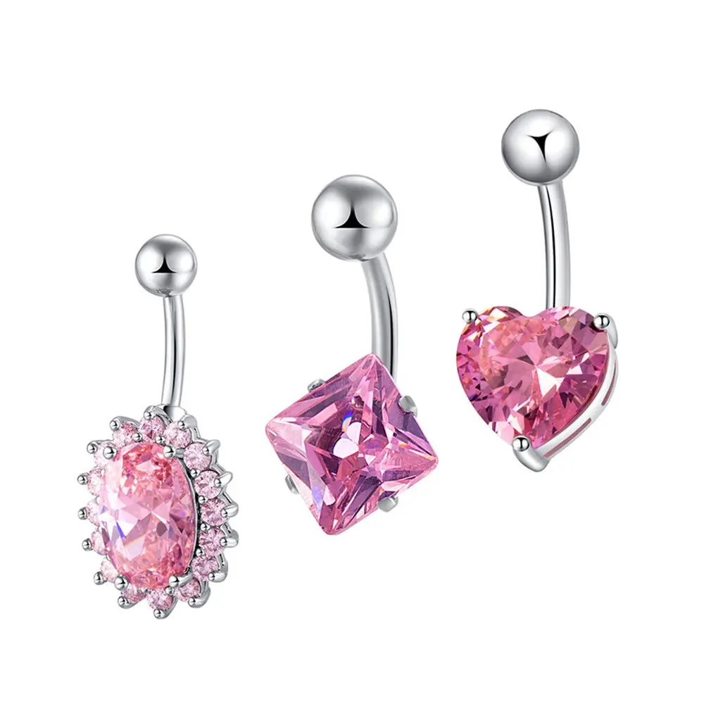 

ZH0267Environmentally Zircon Belly Button Navel Button Ring Body Piercing Jewelry