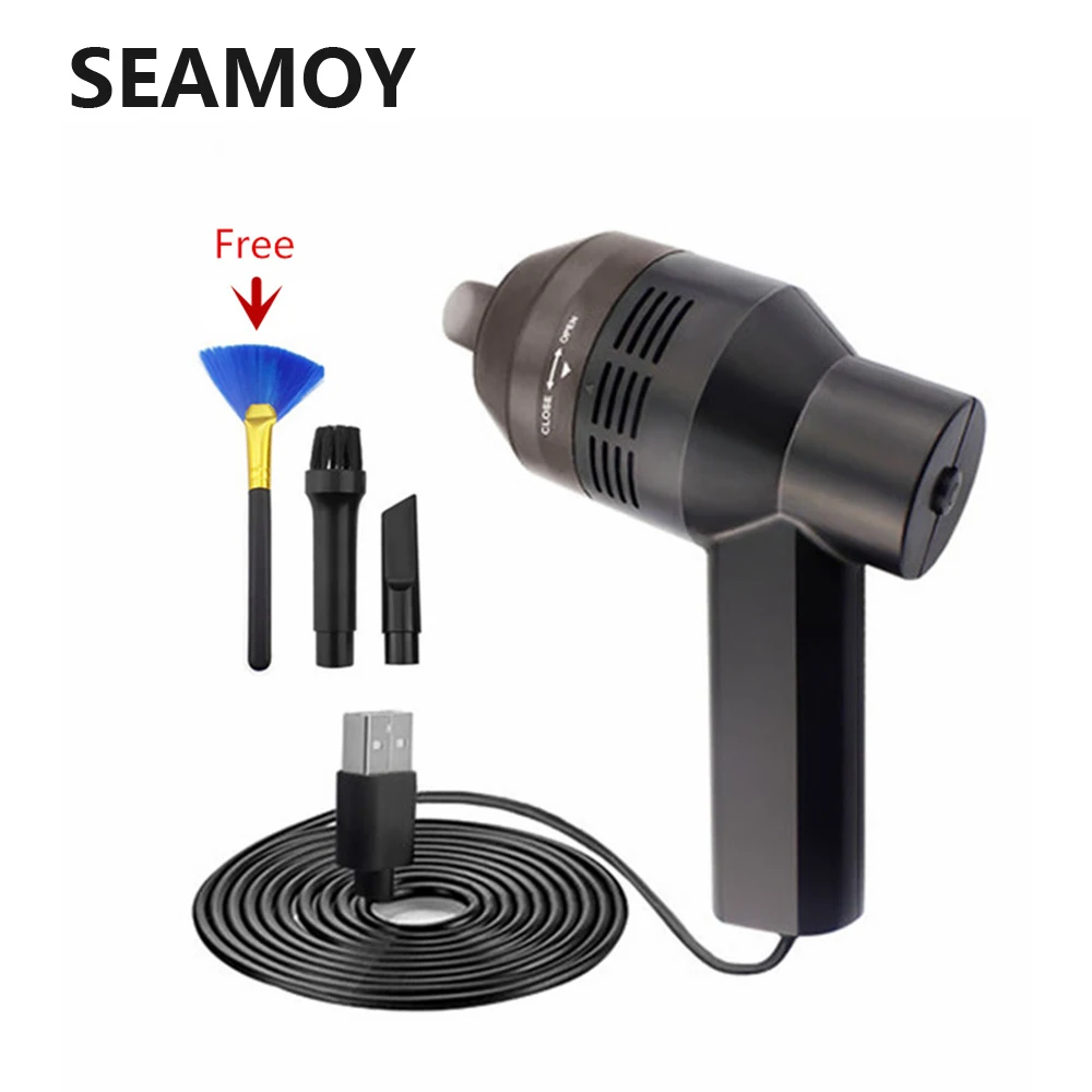 

Mini USB Vacuum Cleaner High Quality Vacuum Dust Dirt Food Crumbs For Desk Computer Keyboard Drawer Brushes Set Suction Nozzle
