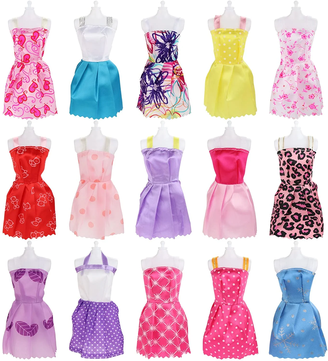 20pcs Barbies Doll Accessories = Clothes Dress + Doll Shoes For Barbie Doll&1/6 BJD Blythe Doll doll accessories doll clothes doll clothes accessories plush doll accessories barbie doll clothes