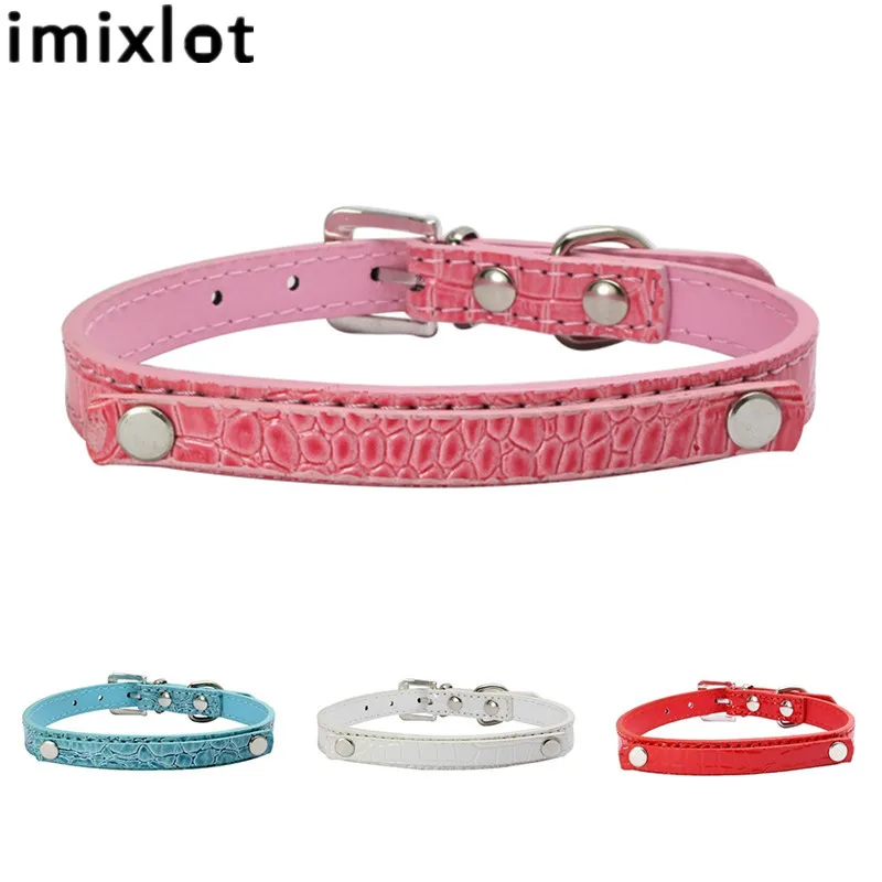 

Imixlot Fashion Pet Collars PU Leather DIY Letters Dog Cat Collars Personalized Puppy Harness Leash Lead Pet Supplies