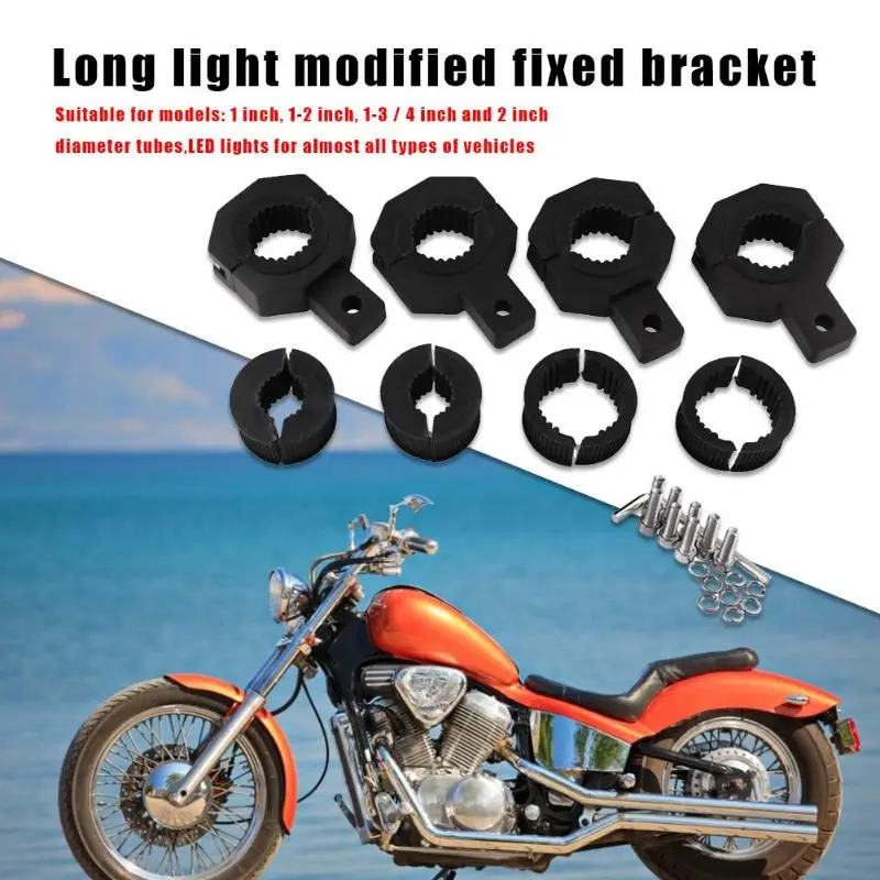 

VODOOL 4x Vertical Bar Cage Brackets Tube Clamps Roof Rack Roll Aluminium Alloy for Modified Motorcycle Parts Off Road Light Bar