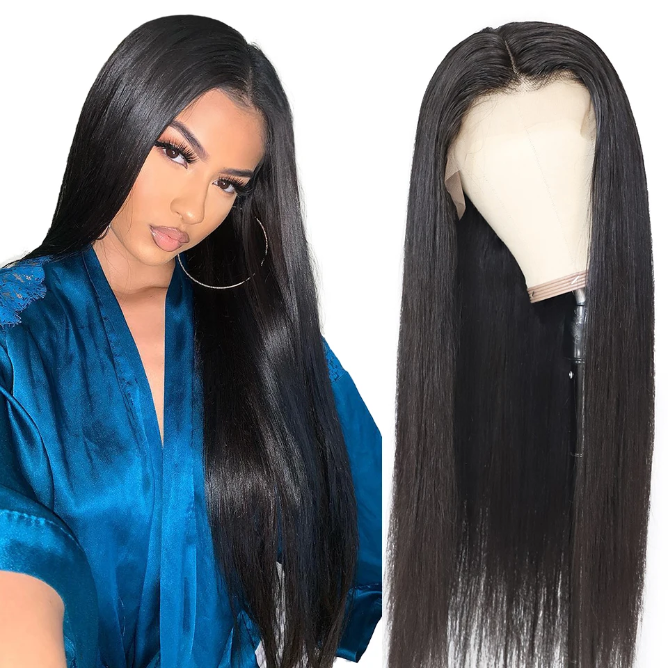 

Lace Front Human Hair Wigs Straight Wigs Pre Plucked Hairline 13x4 Brazilian Remy Human Hair Wigs Lace Frontal Wig For Women