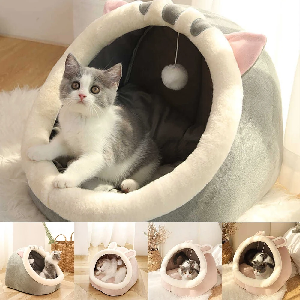 Collega ochtendgloren Mompelen Katten Kussen Kat Hond Bed Kat Accessoires Huisdier Mand Kat Tapijt  Gezellige Kitten Lounger Kat Huis Tent Hond Mat Tas voor Wasbare  Cave|Manden & Matten voor Kat| - AliExpress