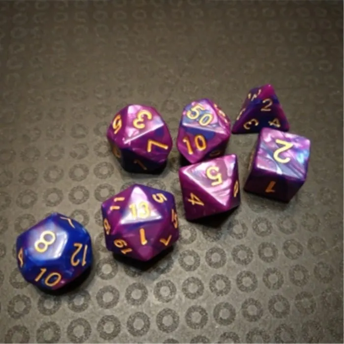 7 шт./компл. многогранные кости d& d4 d6 d8 d10 d% d12 d20 многогранные TRPG игры Набор Игральный костей Настольная игра развлекательные кубики