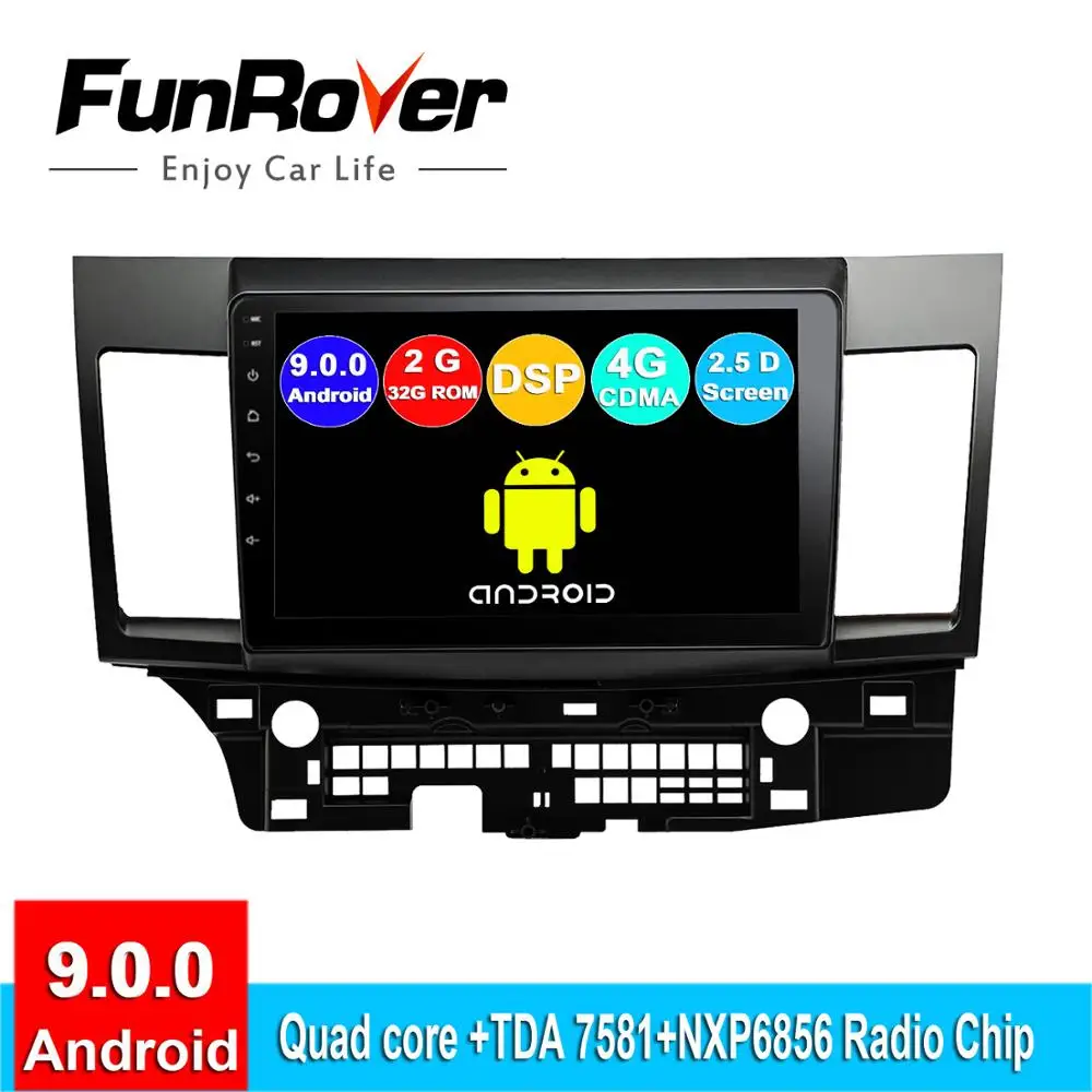 FUNROVER Android 9 0 2.5D + IPS автомобильный Радио GPS навигация мультимедийный плеер dvd для