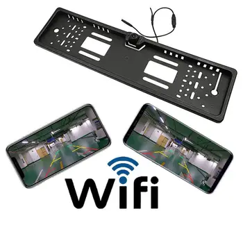 

EU License Plate Wireless Wifi Rear View Camera For IOS and Android Night Wireless Rear View Camera Car Cam