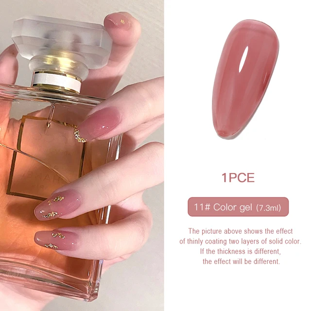 HNUIX 7.3ml 3D UV Clear Gel Dip Nail Art Gel Varnish Manicure Universal Wide New Color Phototherapy Cat Eye Gel Nail Polish 1222-11