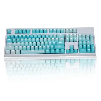 

1 Set Replaceable PBT Keycaps 87 104 108 Transparent Lettering Keys Double Shot AXYF