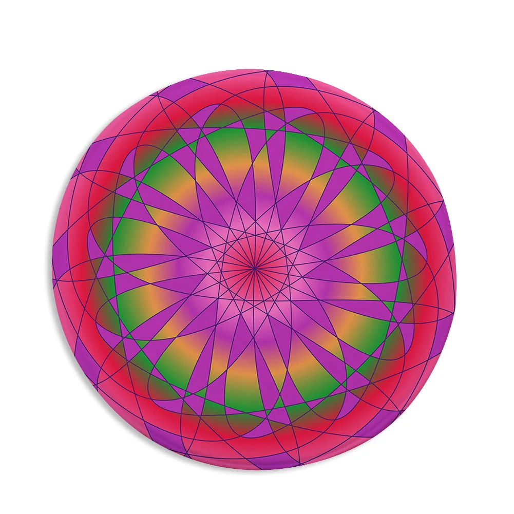 Mandala 08 Zeegle Мандала круглые ковры для гостиной фланелевый ковер для детской комнаты коврики для йоги нескользящие коврики для спальни коврики для компьютерного стула - Цвет: Mandala 08