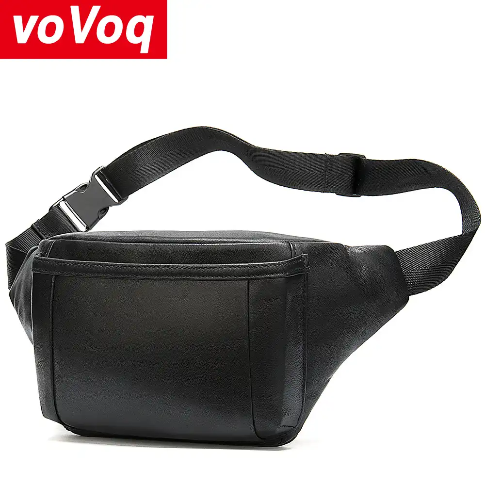 genuine leather bum bag