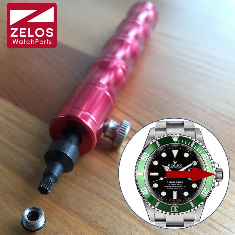 Cacciavite A Tubo A Corona Per Strumento Di Rimozione Del Tubo Della Corona Dell'Orologio Rolex Submariner Rlx