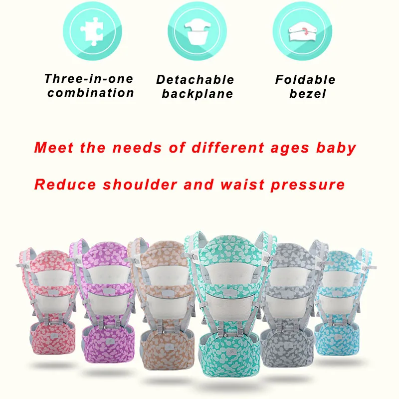 Ergonomics Kangaroo Carrier Baby Carrier Hipseat Breathable Portable Baby Backpack For Carring Children Wrap Infant Sling