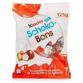 

Kinder Shoko Bons Ovetti di Cioccolato al Latte e Nocciola in Sacchetto - 8 confezioni da 125g