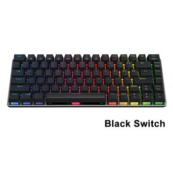 

Gaming Keyboard Universal Ultra Slim Plug And Play RGB Backlit 82 Keys For PC Laptop English Portable Detachable Mechanical