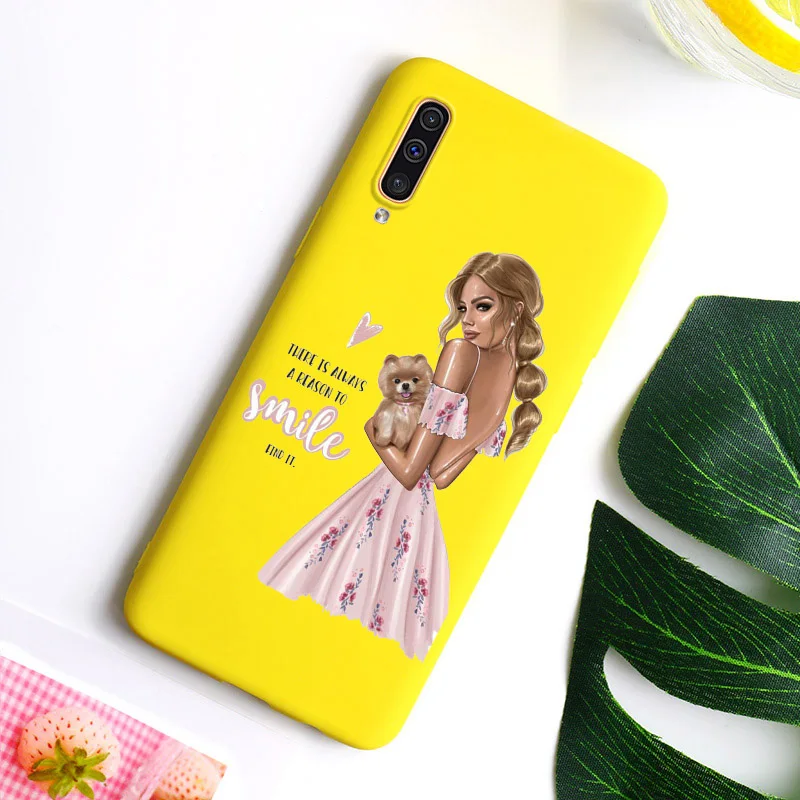 Карамельный цвет чехол для samsung A50 чехол A70 A60 A30 A40 супер мама для маленьких девочек для samsung Galaxy A50 A70 A30 A40 50 70 Etui