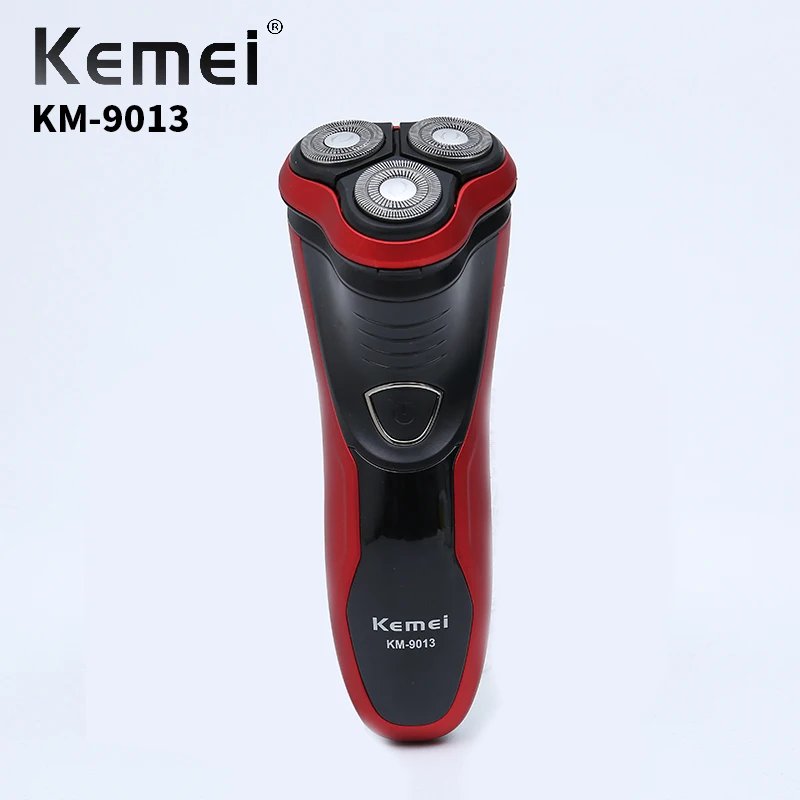 Kemei KM-9013, кроссовер, перезаряжаемая, с тремя головками, плавающая бритва, высокое качество, мужская повседневная электробритва