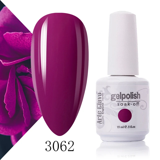 Arte Clavo 131 Colors Gel Polish Nail Gel Varnish Paint Semi Permanent Nails Art Gel Nail Polish For Manicure Top Coat Base Coat 3062